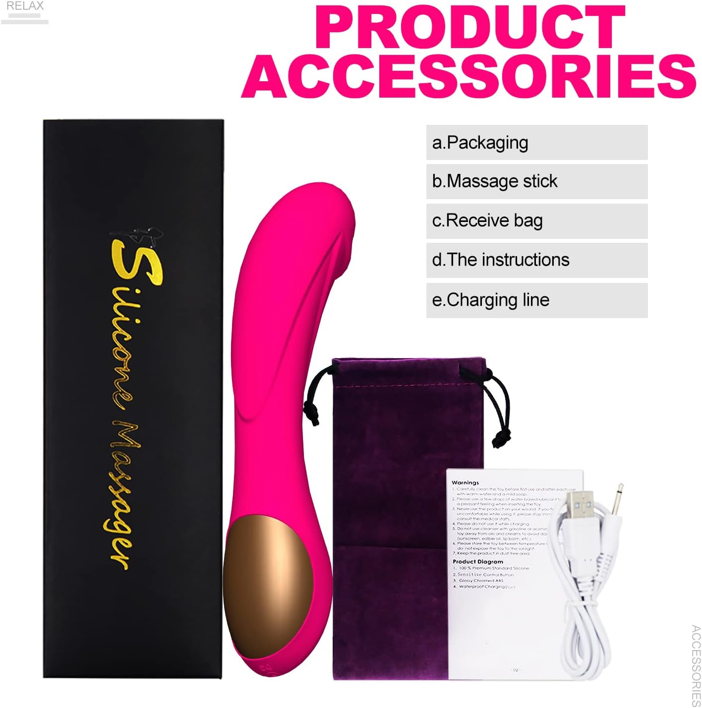 Vibromasseur Pour Femme,Clitoridien Puissant Silencieux Point G Vibrateur Sexuel Masseur,12 Mode Vibration Silicone Ultra Puissance USB Rechargeable Sex Toýs Pour Femme Couples (Rose Rouge)