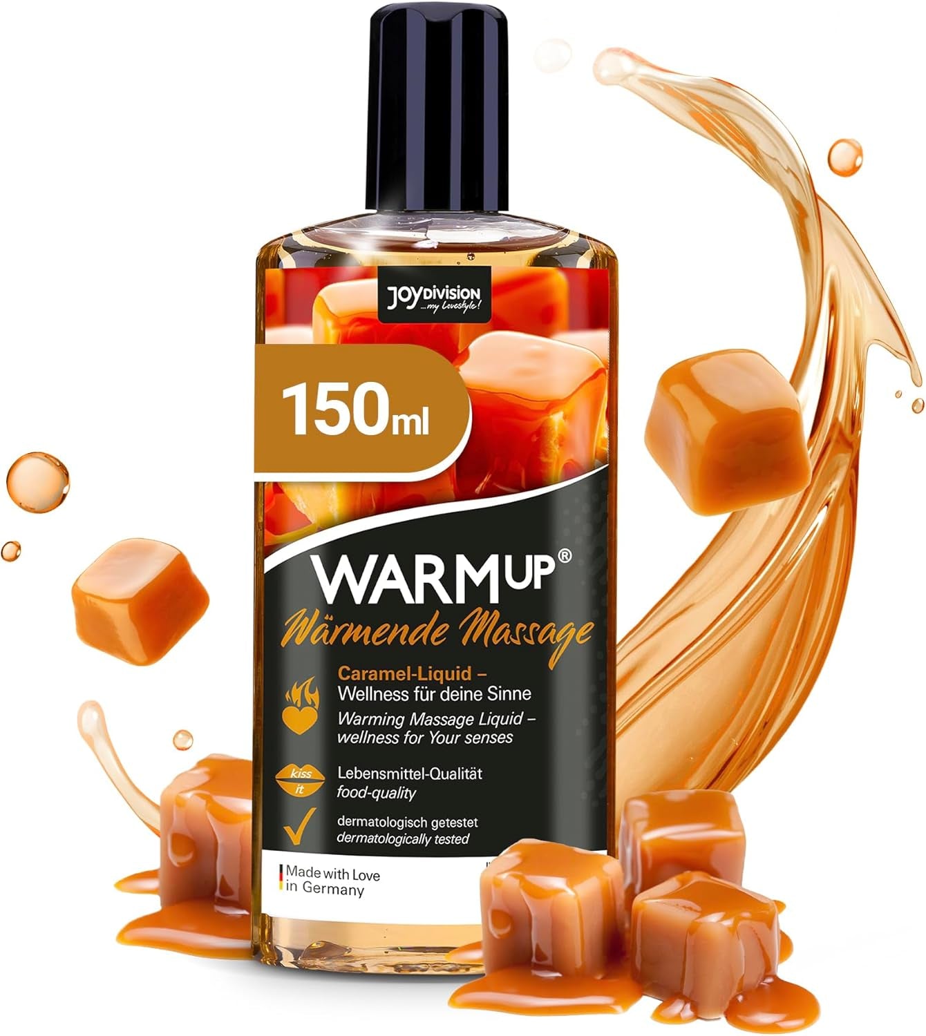 150 Ml Liquide Massage Au Parfum Et Goût Caramel | Effet Chauffant | Comme De L'Huilemassage