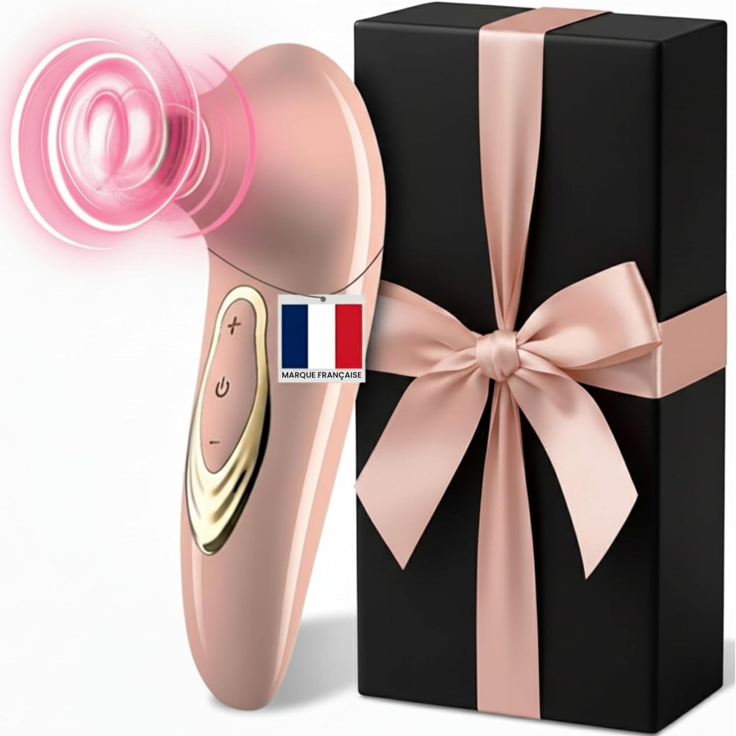 Sex Toys Femme Clitoridien I Vibro-Masseur Silencieux 10 Modes, Sextoyse Femme Clitoridienne Stimulation Clitoris I Sex Toys Couple, Jouet Adulte (Rose Poudrée)