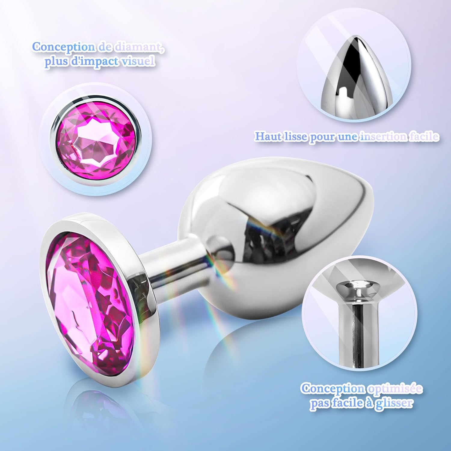 Plug Anus Sex Toýs Femme, Plug Anal Sextoyse Femme Sex Toys Plugs Anals En Métal, Plug Homme Anus Sextoyse Homme Couple Plaisir, Anal Plug Débutant Sextoy, Sexes Plaisir Sextoys Perles Anales
