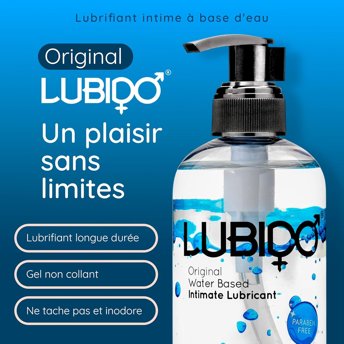 Gel Lubrifiant Intime Original À Base D'Eau Sans Paraben – 250Ml