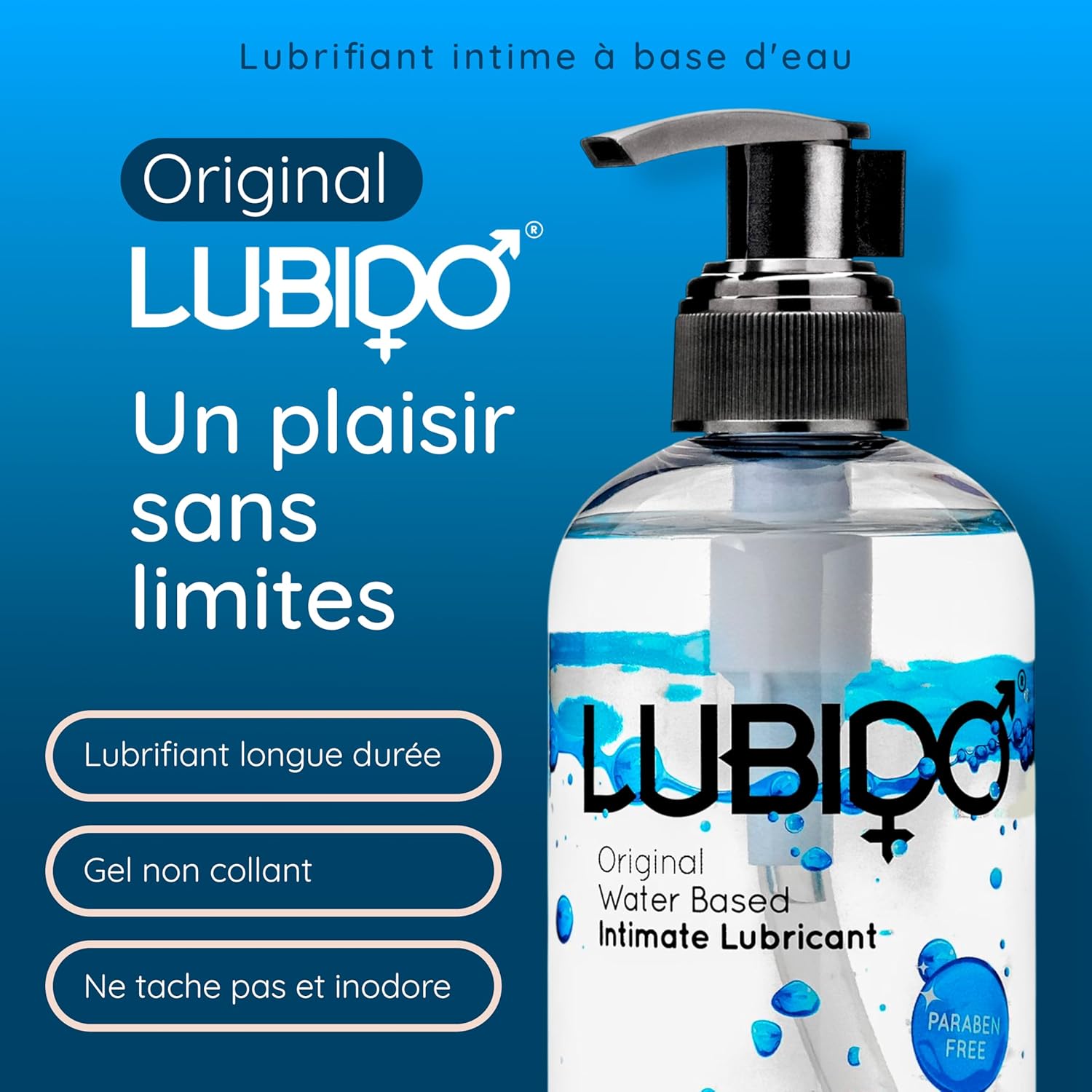 Gel Lubrifiant Intime Original À Base D'Eau Sans Paraben – 250Ml