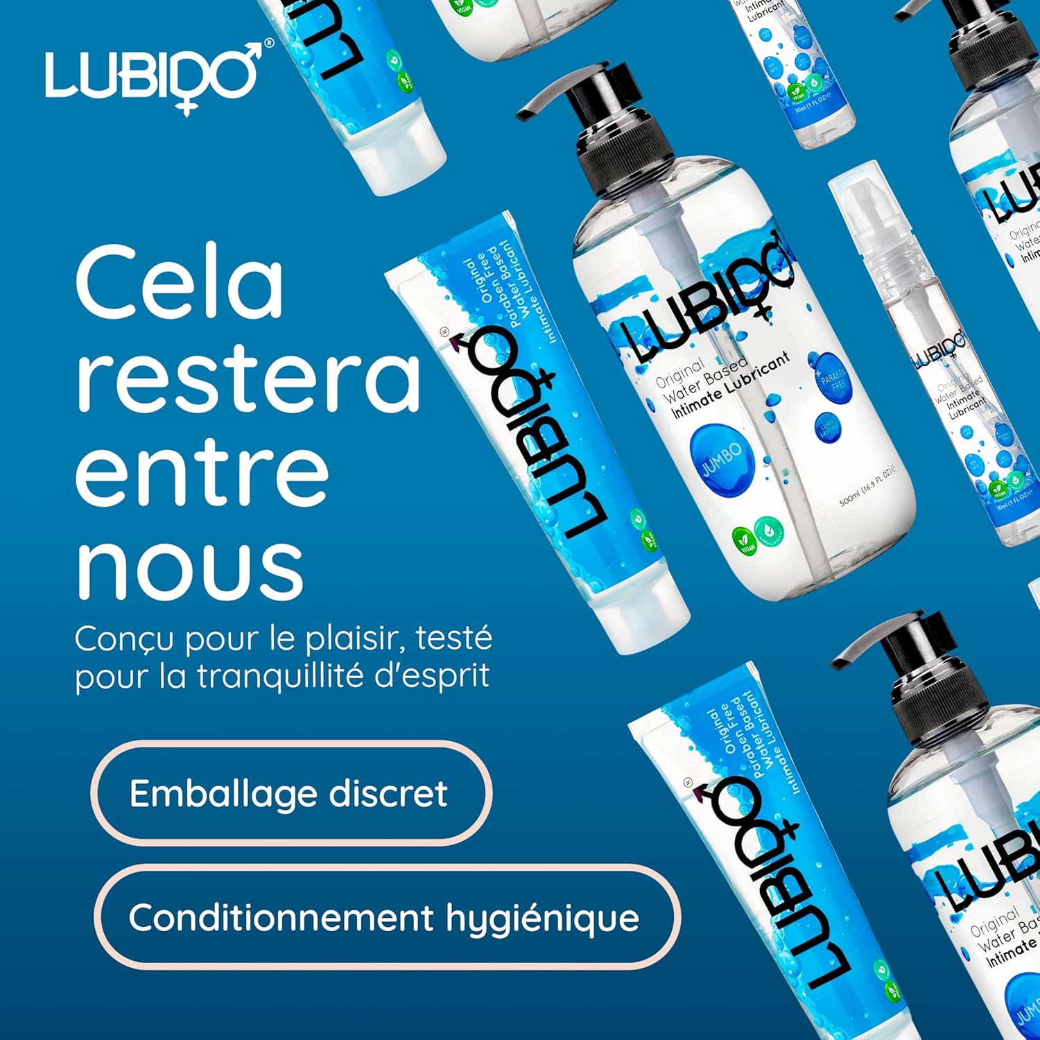 Gel Lubrifiant Intime Original À Base D'Eau Sans Paraben – 250Ml